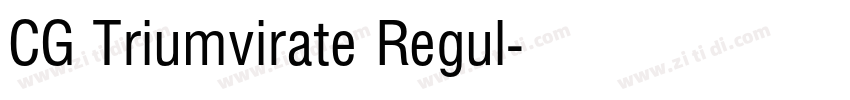 CG Triumvirate Regul字体转换